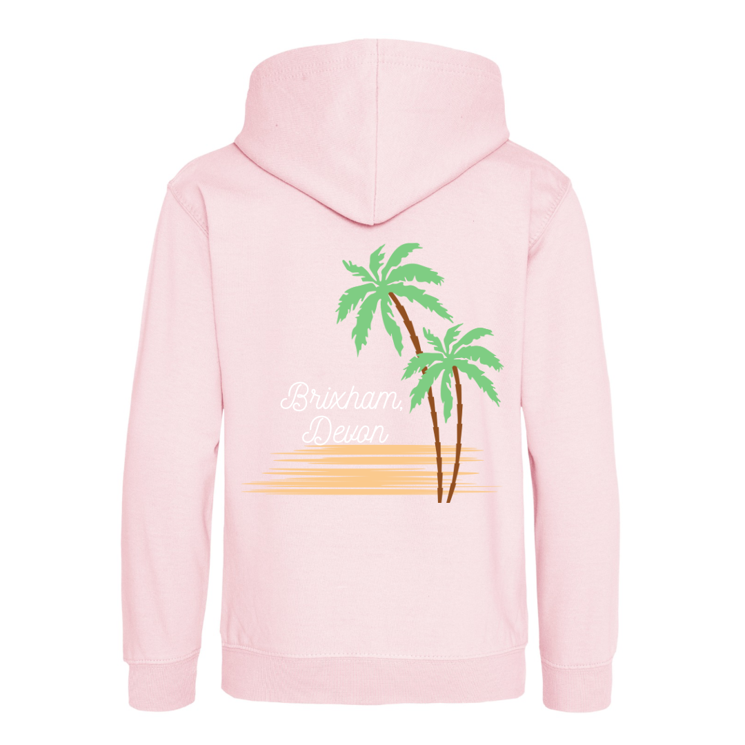 Buoy Palm Hoodie in Baby Pink