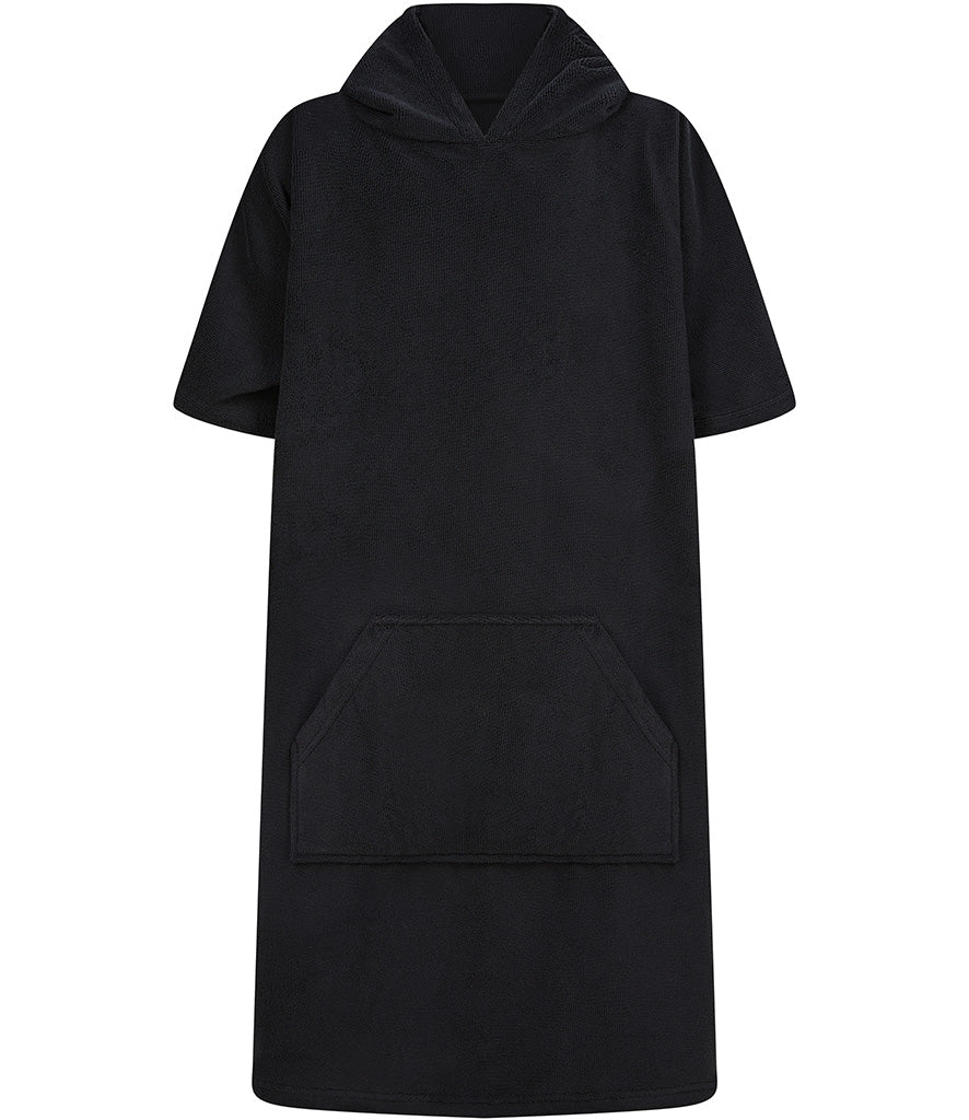 Buoy Kid’s Poncho in Black