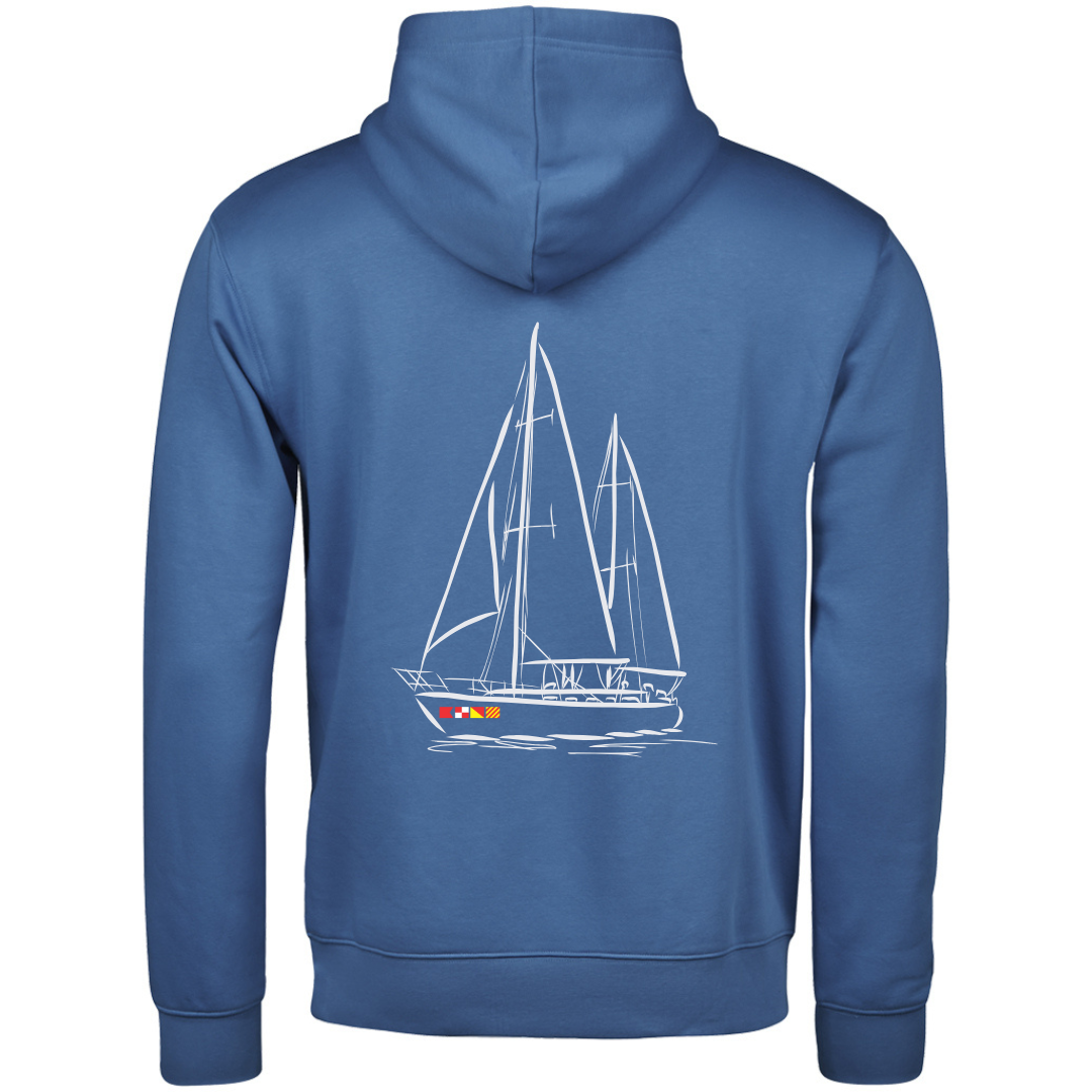 Buoy Yacht Hoodie in Ocean Blue