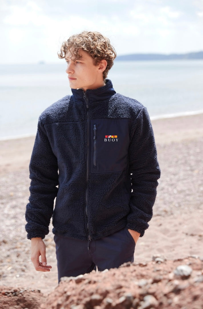 Buoy Brixham Fleece in Navy