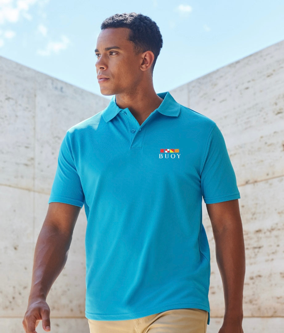 Buoy Racing Polo in Turquoise