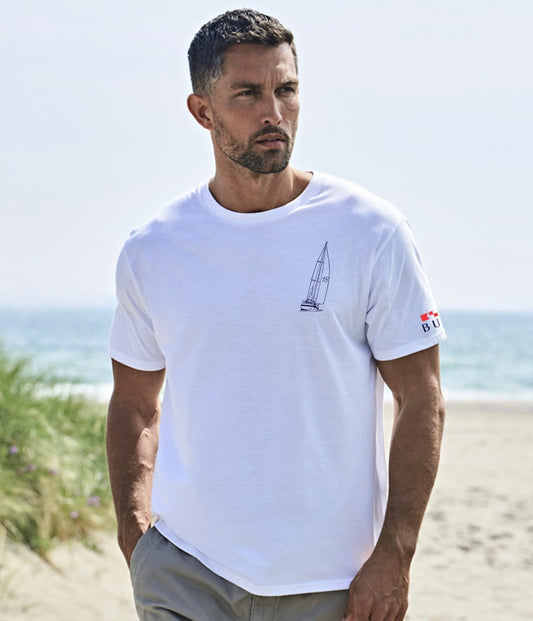 Buoy Yacht Tee in White