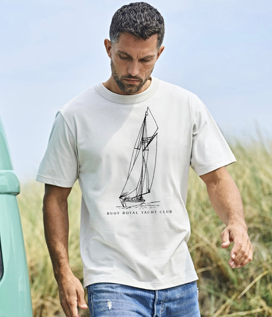 Buoy Yacht Club Tee in Natural