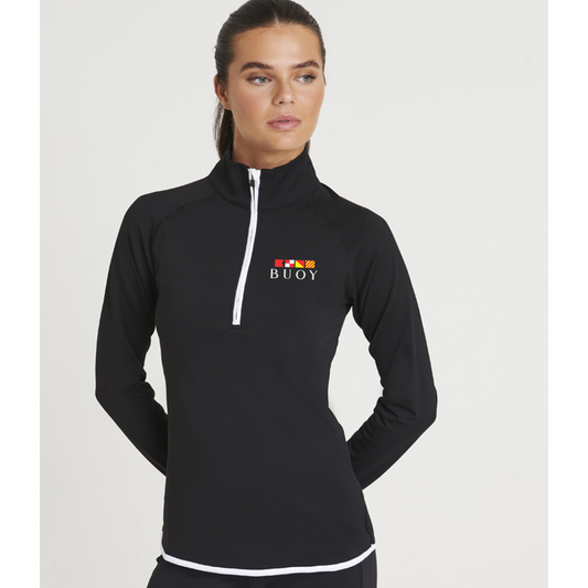 Buoy Racing Quarter Zip in Black