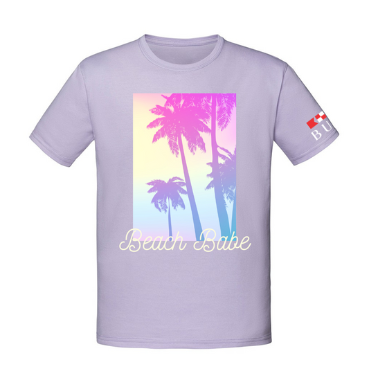 Beach Babe Tee in Lavender