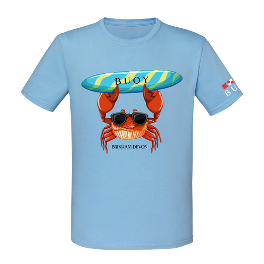 Buoy Crab Tee in Sky