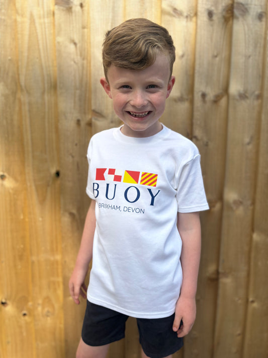 Buoy Brixham Tee in White