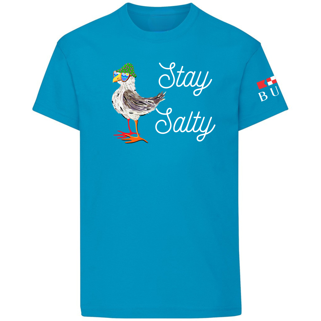 Stay Salty Tee in Azure