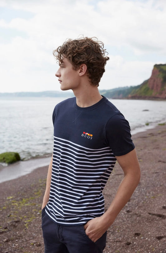 Buoy Navy Breton Tee