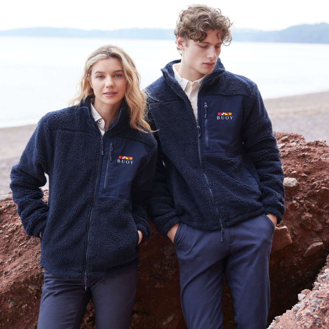 Buoy Brixham Fleece in Navy