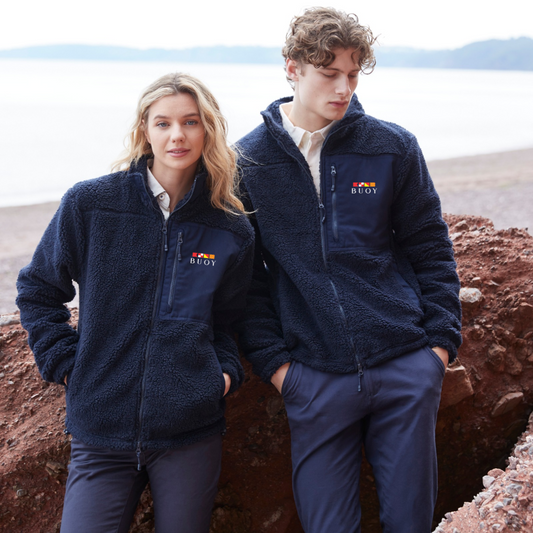 Buoy Brixham Fleece in Navy