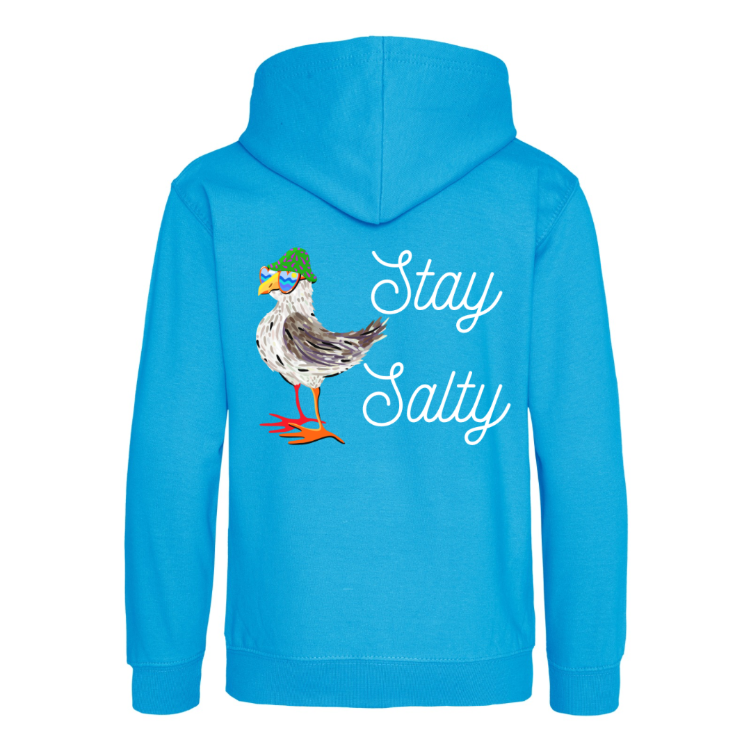 Stay Salty Hood in Hawaiian Blue