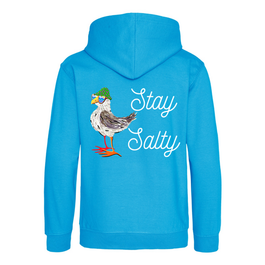 Stay Salty Hood in Hawaiian Blue