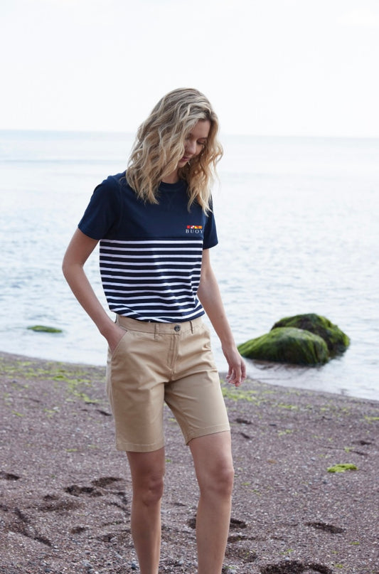 Buoy Navy Breton Tee