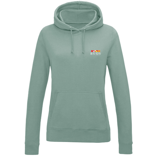 Buoy Ladies Hoodie in Dusty Green