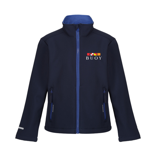 Buoy Soft Shell Jacket in Navy/Royal