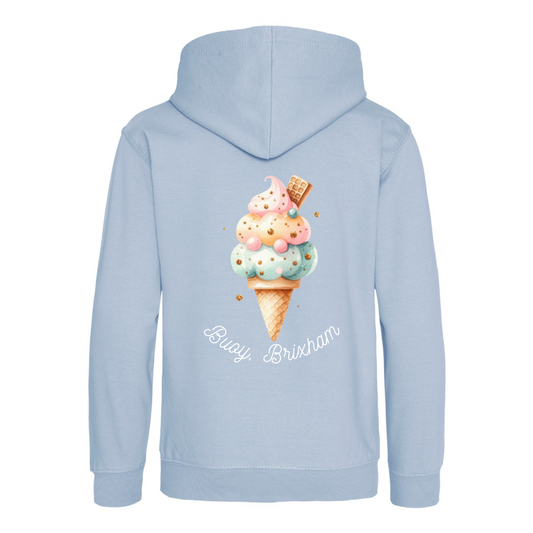 Buoy Ice Cream Hoodie in Sky Blue